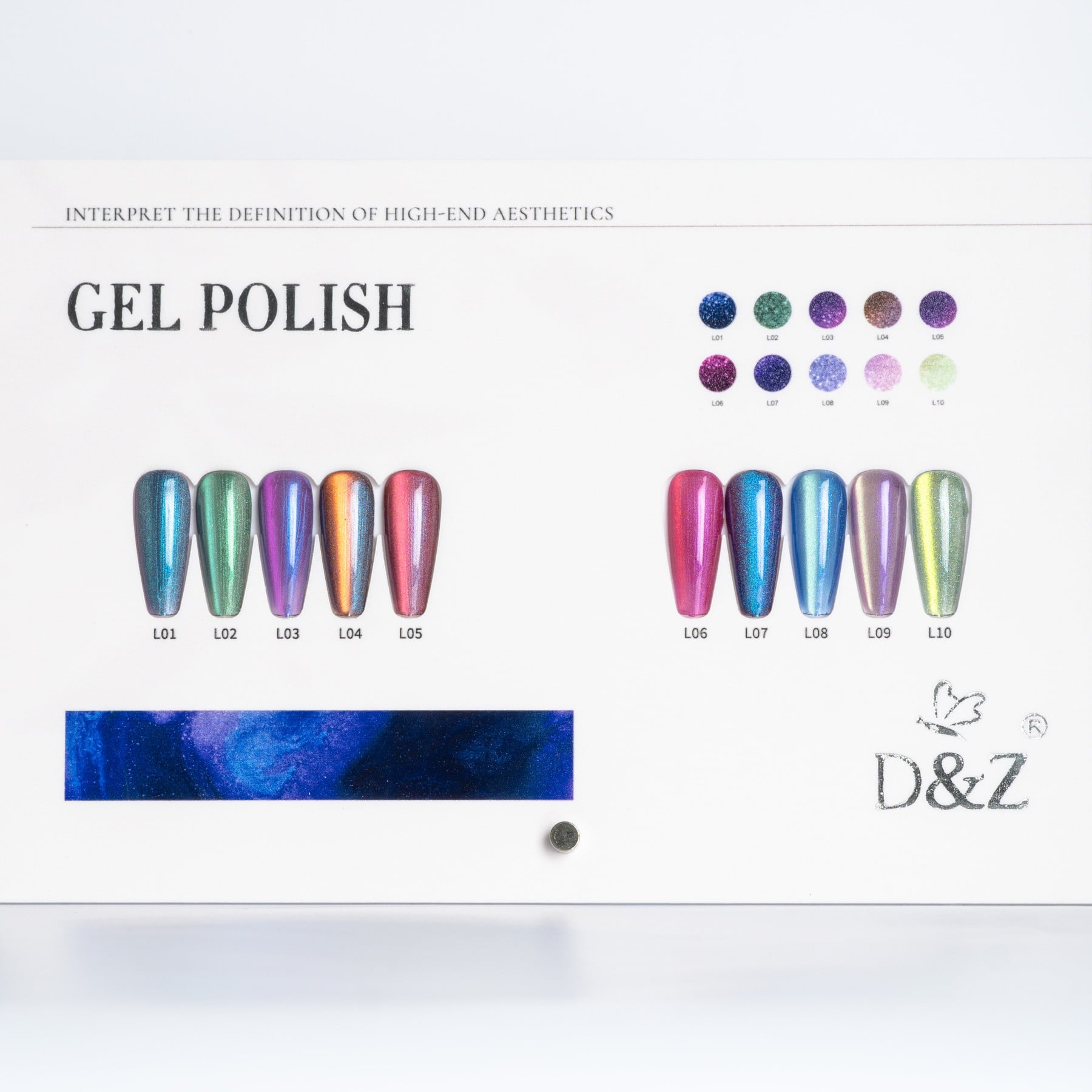 Esmaltes em Gel Magnético D&Z Coleção Mermaid