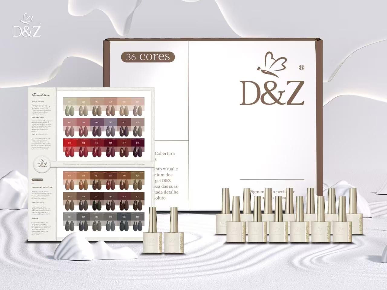 Esmalte em gel Gcovelis 36 Cores D&Z
