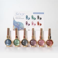 Kit com 6 Esmaltes em Gel Olho de Gato Sioux Coleção Coffee