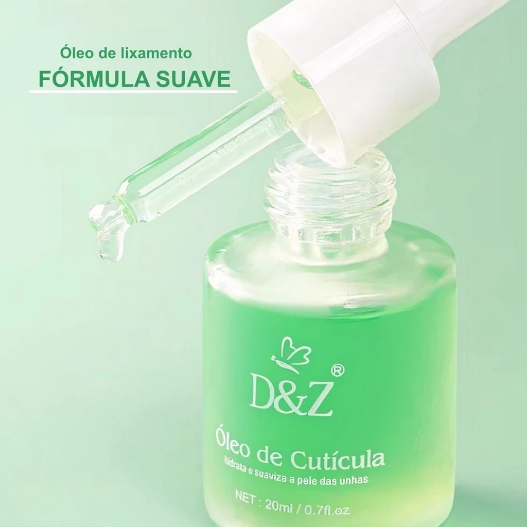 Óleo De Lixamento Duo Hidratante De Cutícula D&Z Óleo Para Unhas 2 em 1 ...